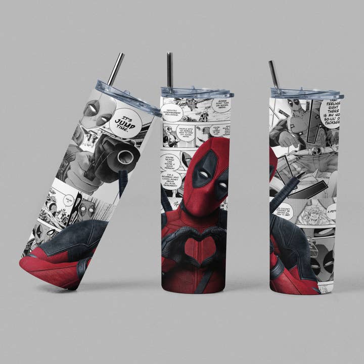 Deadpool Comic Book Superhero Villain Tumbler for wholesale by The Geek Boutique