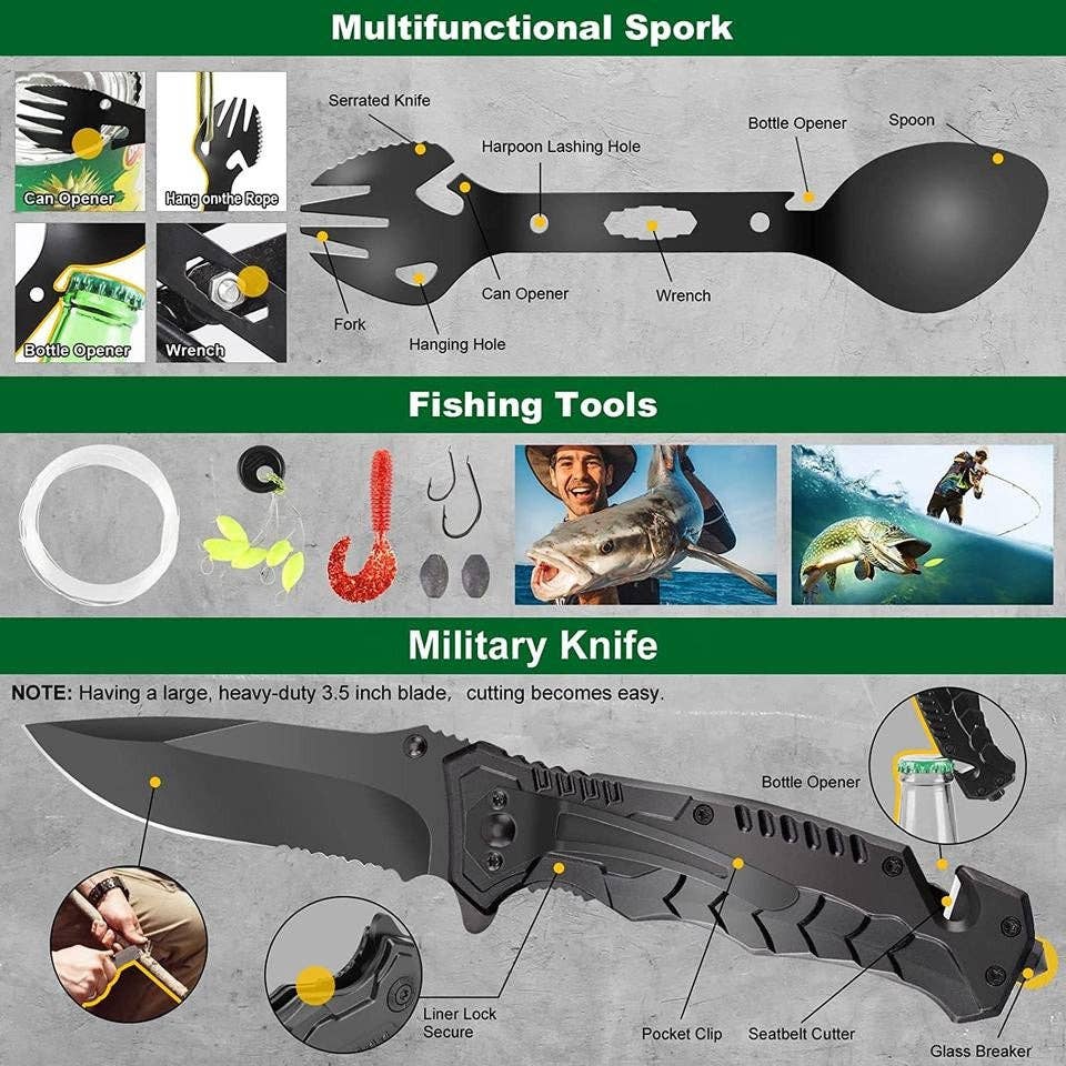 VIGOR - Wholesale Handy Tool - High quality Perfect gift survival gear kit camping accessor9