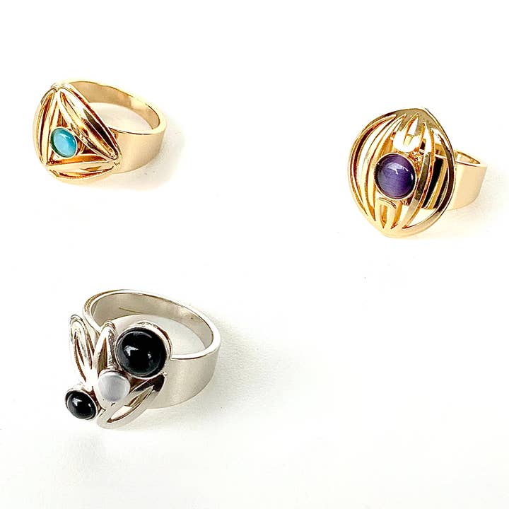 Christophe Poly / Crono Design - Wholesale Jewelry Set - RINGS Prepack (DR12) - 15 Rings & Free Displays56