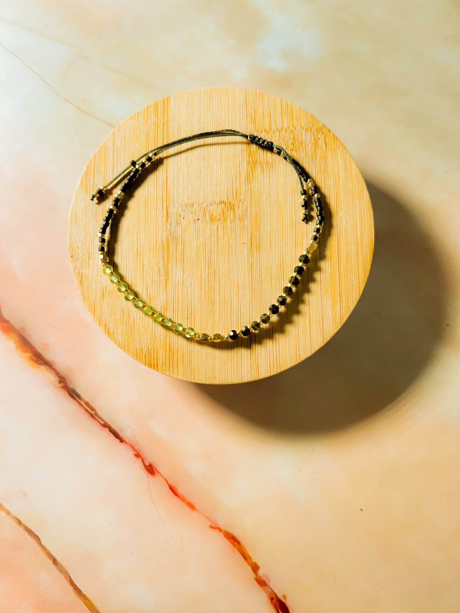 Santore Jewelry Company - Wholesale Beaded Bracelet - Lulu: Gemstone and Seed Bead Thread Bracelet - Adjustable3