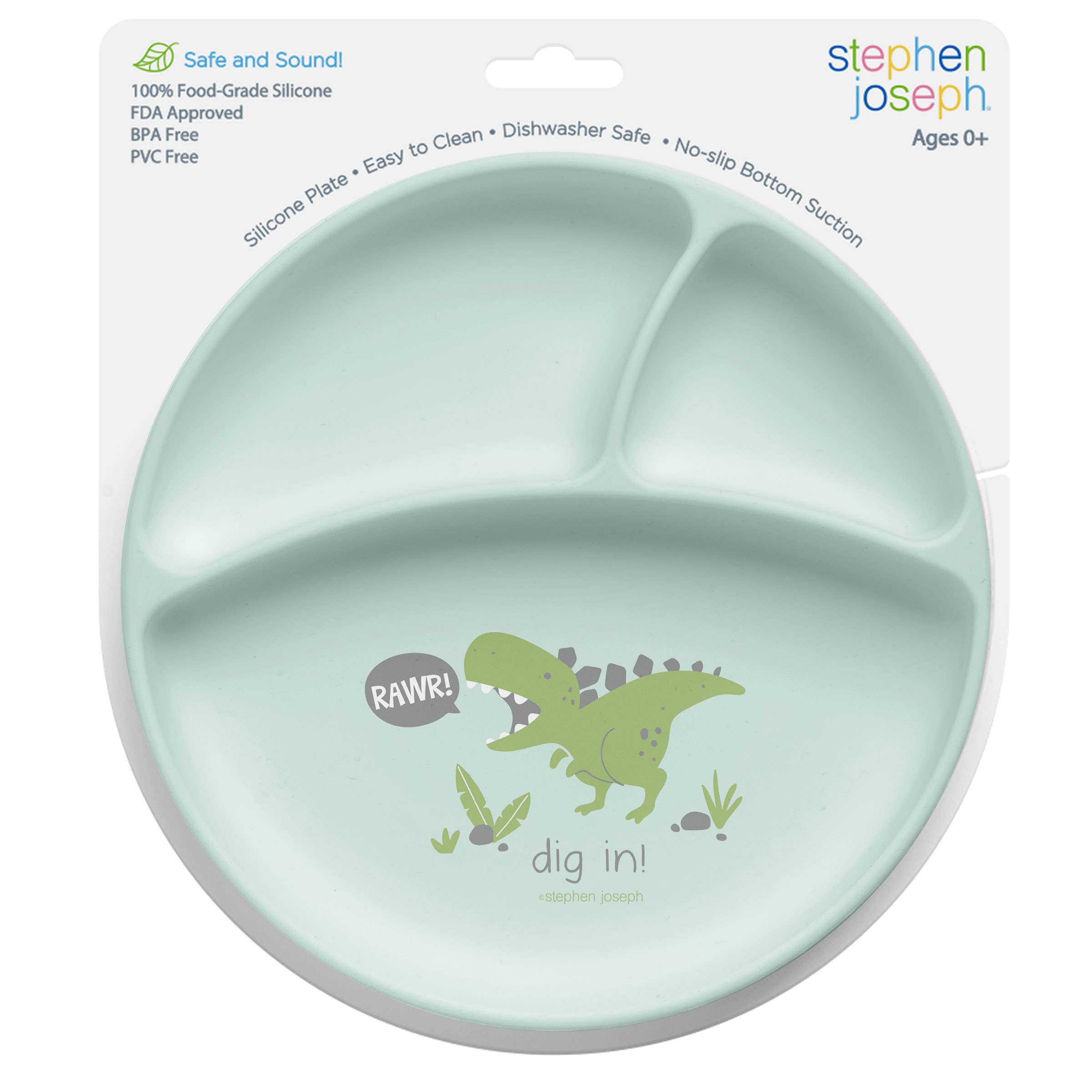 Stephen Joseph Gifts - Wholesale Dinner Plate - Kids & Baby - Suction Cup Silicone Plate10