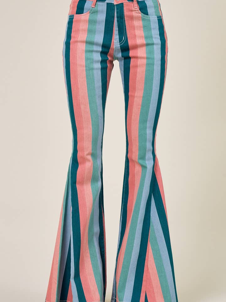 SIP6145A DÆMPEDE MULTISTRIBEDE VESTLIGE BLUSSEDE BUNDE for engroshandel hos Saints & Hearts