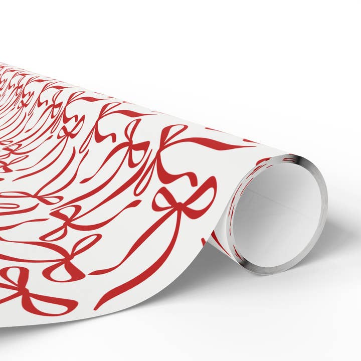 Lokipawz - Wholesale Flat Wrap - Festive Bow Gift Wrapping Paper9