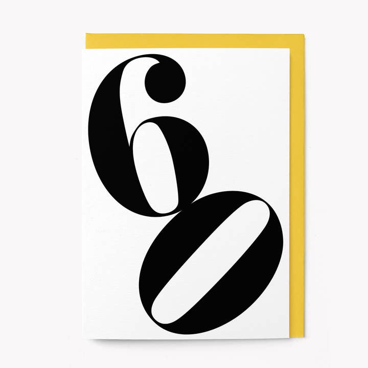 Tarjeta de felicitación para 60 cumpleaños para venta al por mayor de Graphic Factory