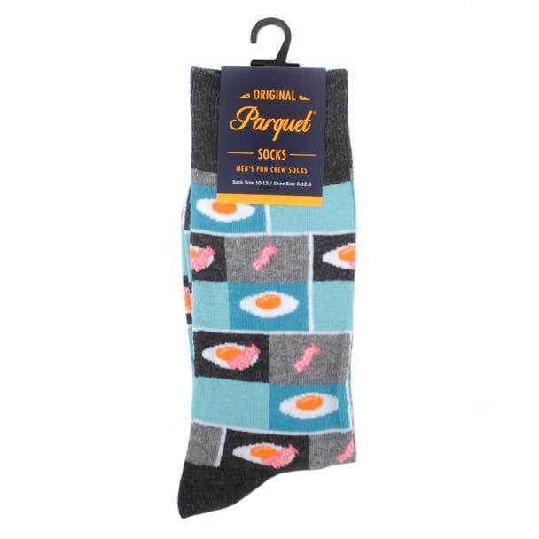 Selini New York - Wholesale Socks - Men's - Men's Bacon & Egg Novelty Socks