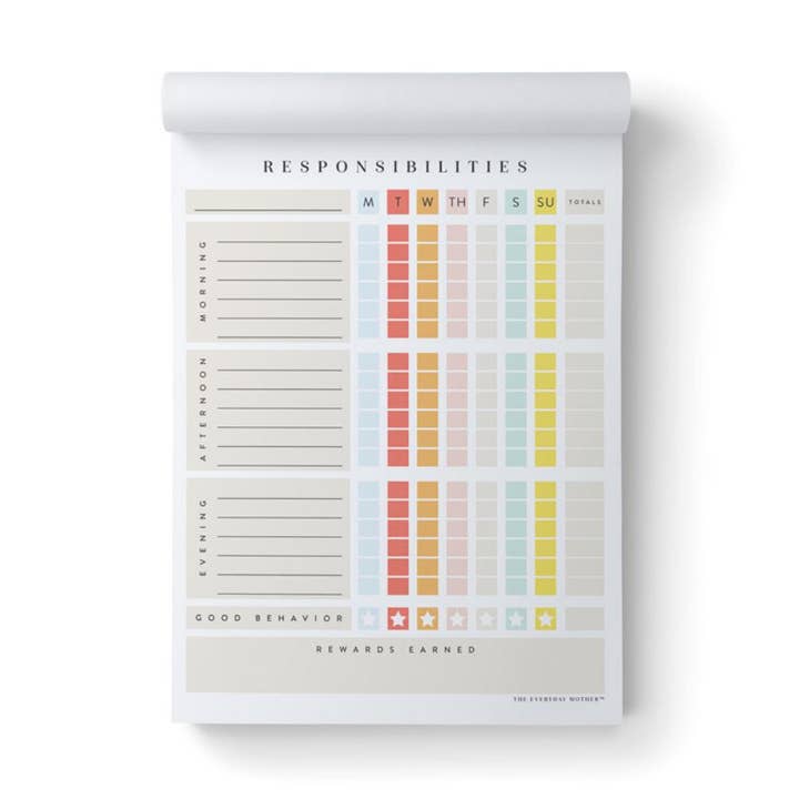 Notepad - Chore Chart for wholesale by The Everyday Mother