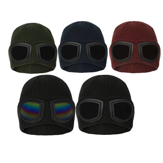 LIFE SUPPLY GOGGLE BEANIE for wholesale by Life supply Co Ltd
