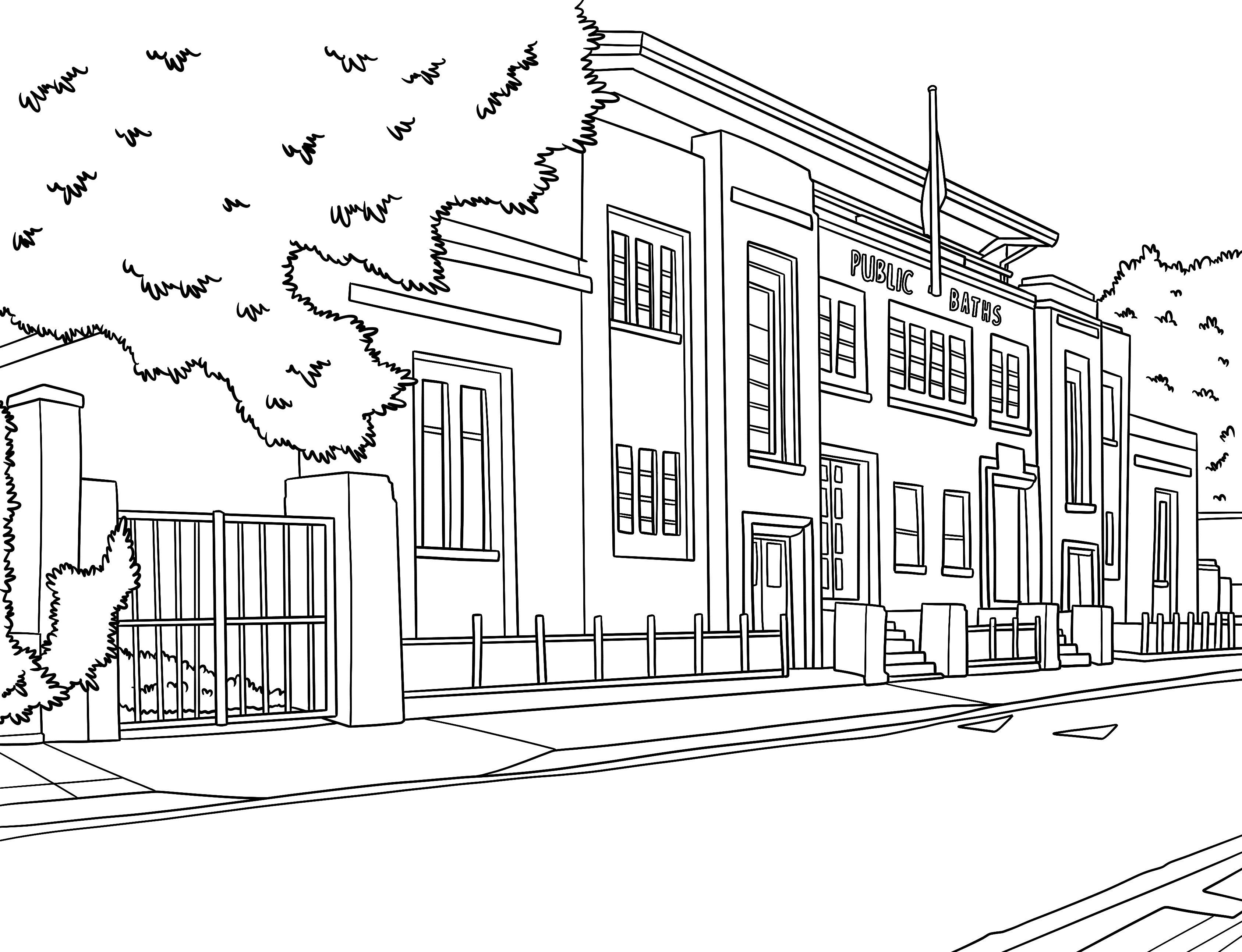 Colour Your Streets – wholesale Colouring and activity book – adult – Hackney Colouring Book (A4)3