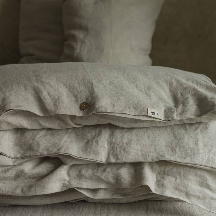 Linen Spells - Wholesale Duvet Cover - Natural Melange Linen Duvet Cover