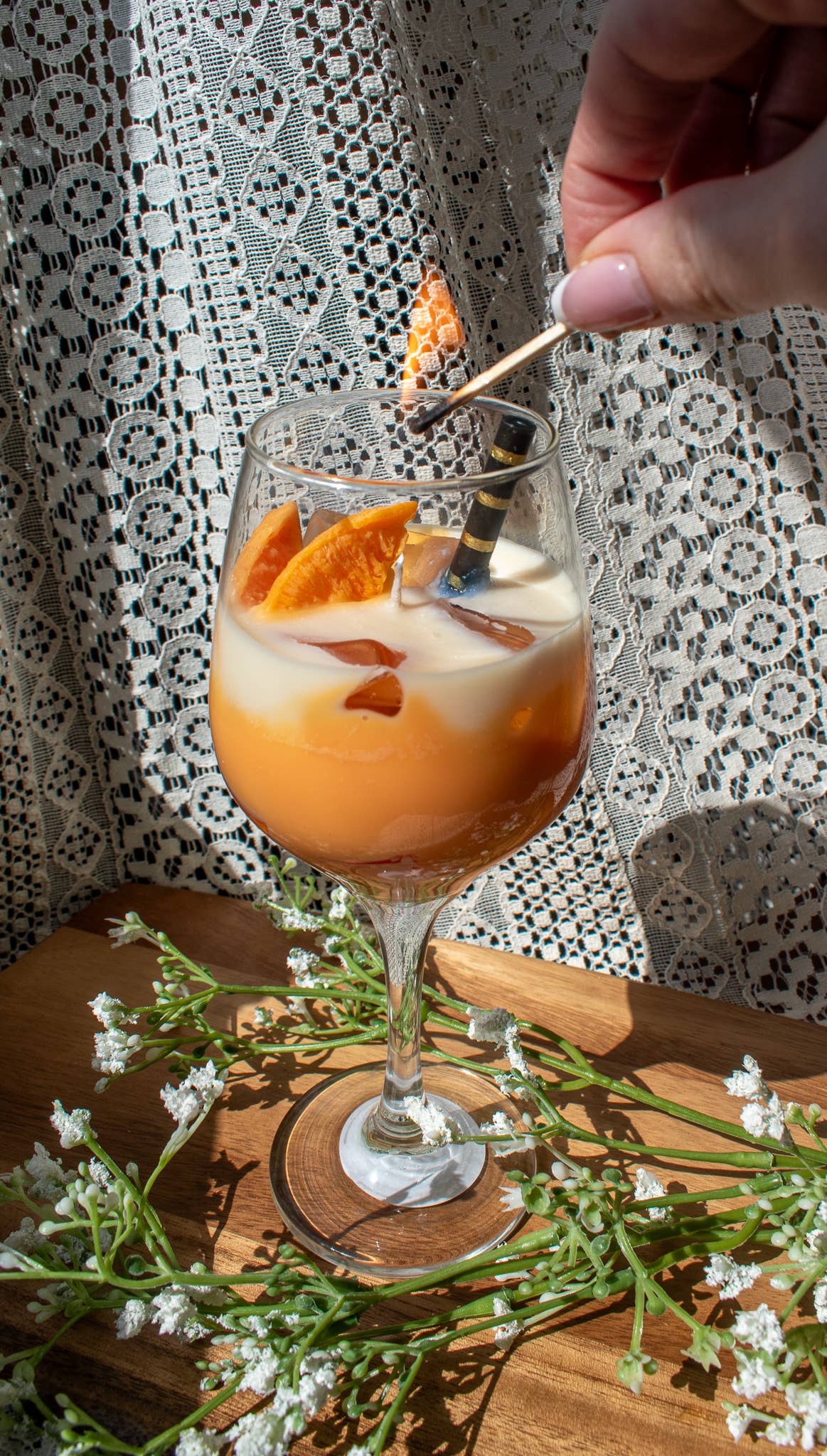 Pink Spruce - Wholesale Novelty Candle - Aperol Spritz Soy Blend Candle - Hand Poured in Small Batch 1