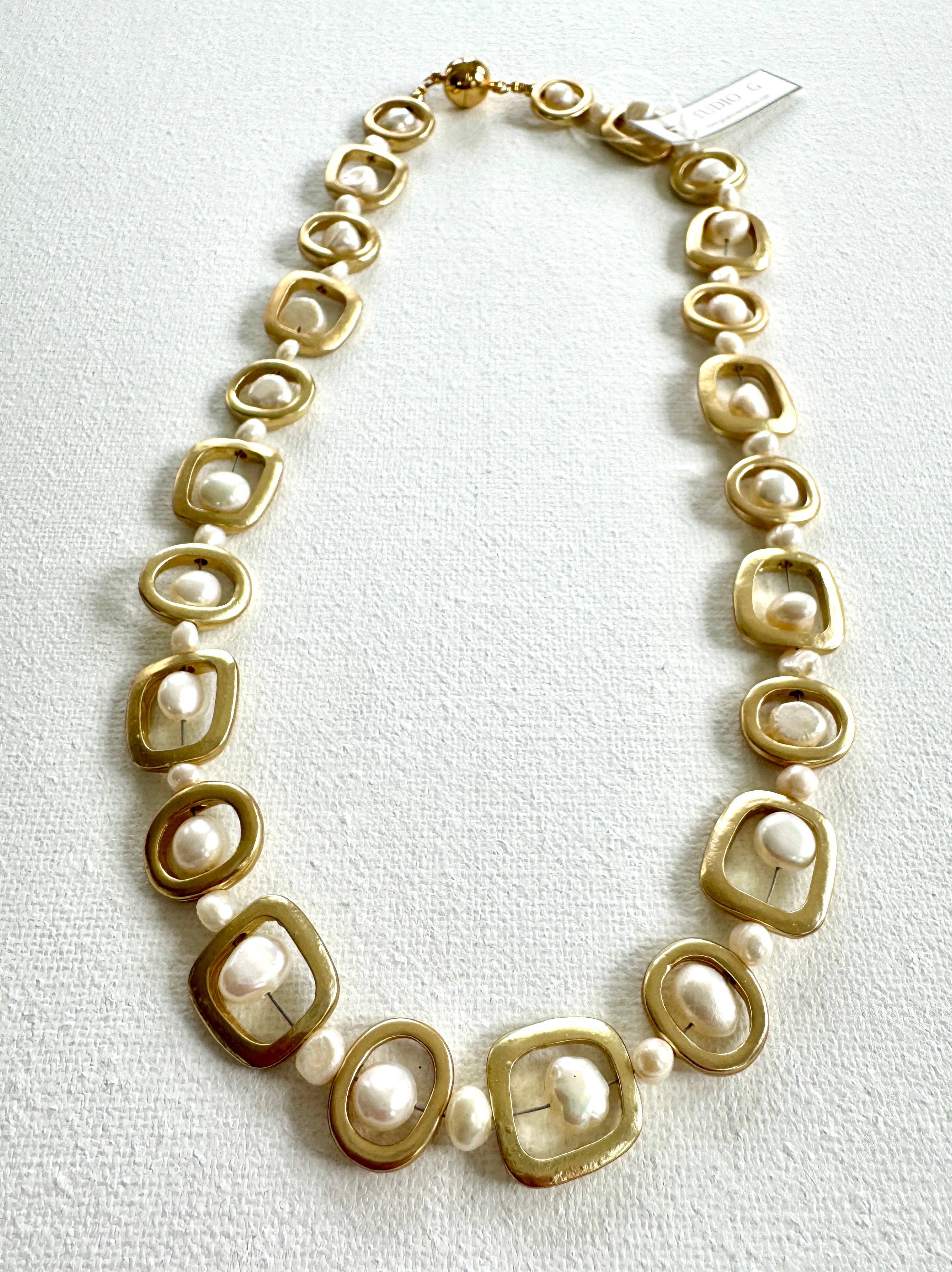 Studio G - Wholesale Beaded/Pearl Necklace - #57 Modern Necklace2