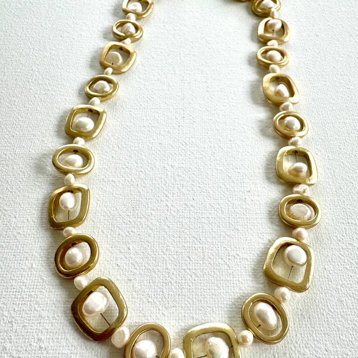 Studio G - Wholesale Beaded/Pearl Necklace - #57 Modern Necklace2