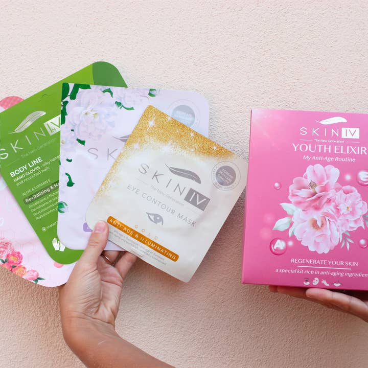 SKIN IV - Wholesale Skincare Face Mask - ANTIAGE SKINCARE KIT - 4 face and body masks1