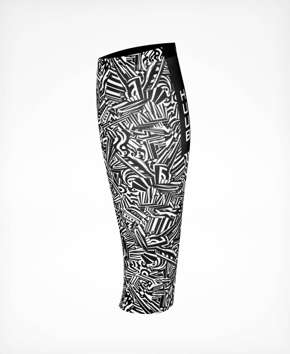Endurance Lab - Wholesale Athletic/Lounge Leggings - Men's - HUUB 3:Sixteen Aero Calf Sleeve™ – Black/White (pair) | 12-Watt Aero Gain, Patented Aero-Bridge Tech2