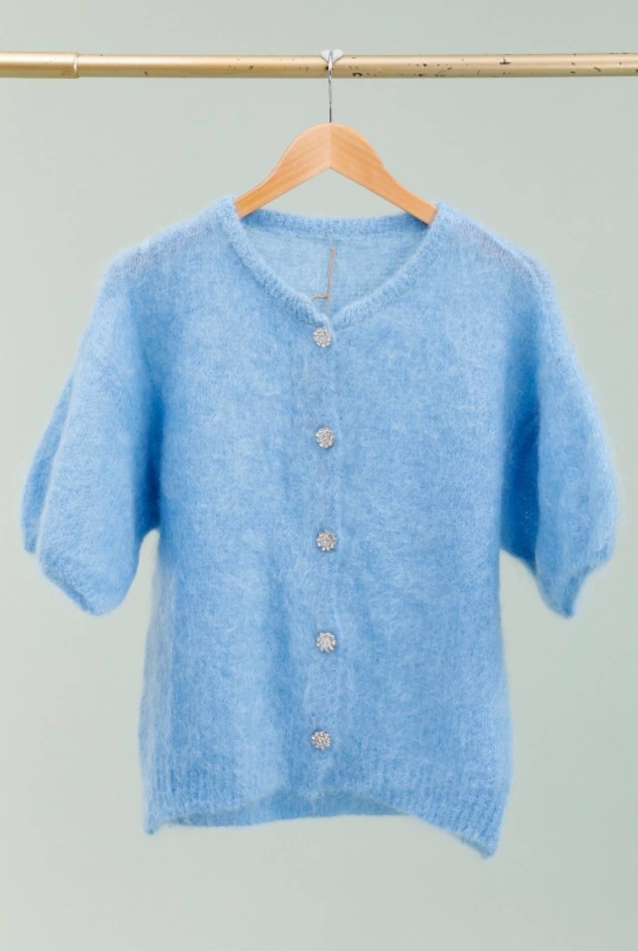 LÉA & LUC – wholesale Kofta - Dam – Mohairkofta med korta ärmar REF. 2157913