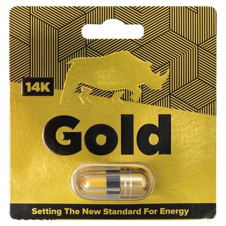 Sexology - Wholesale Oral Supplement/Vitamin - Rhino 14K Gold 1ct