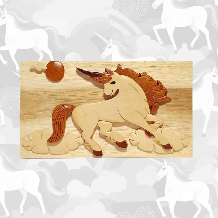 Unicorn - Carver Dan's, hand-crafted gift box. for wholesale by Carver Dan's