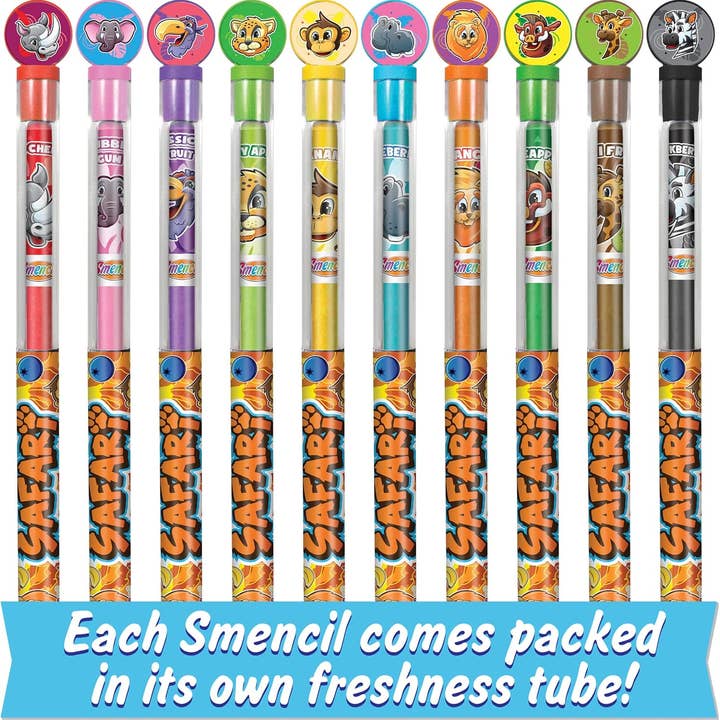 Scentco, Inc - Wholesale Colored Pencil - Safari Colored Smencils - Scented Colored Pencils - 10 Count