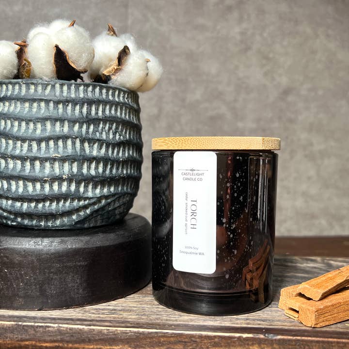 Summit Winter Balsam-Cashmere 8 oz Mercury Candle for wholesale on Faire