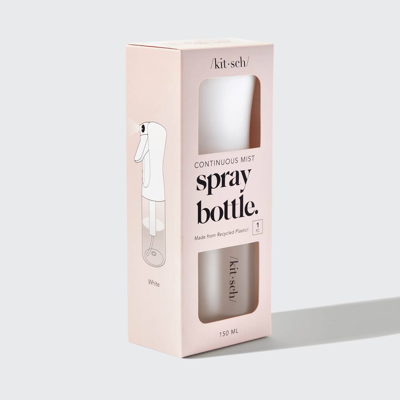 KITSCH – wholesale Spray bottle – Recycled Plastic Continuous Spray Bottle - White5