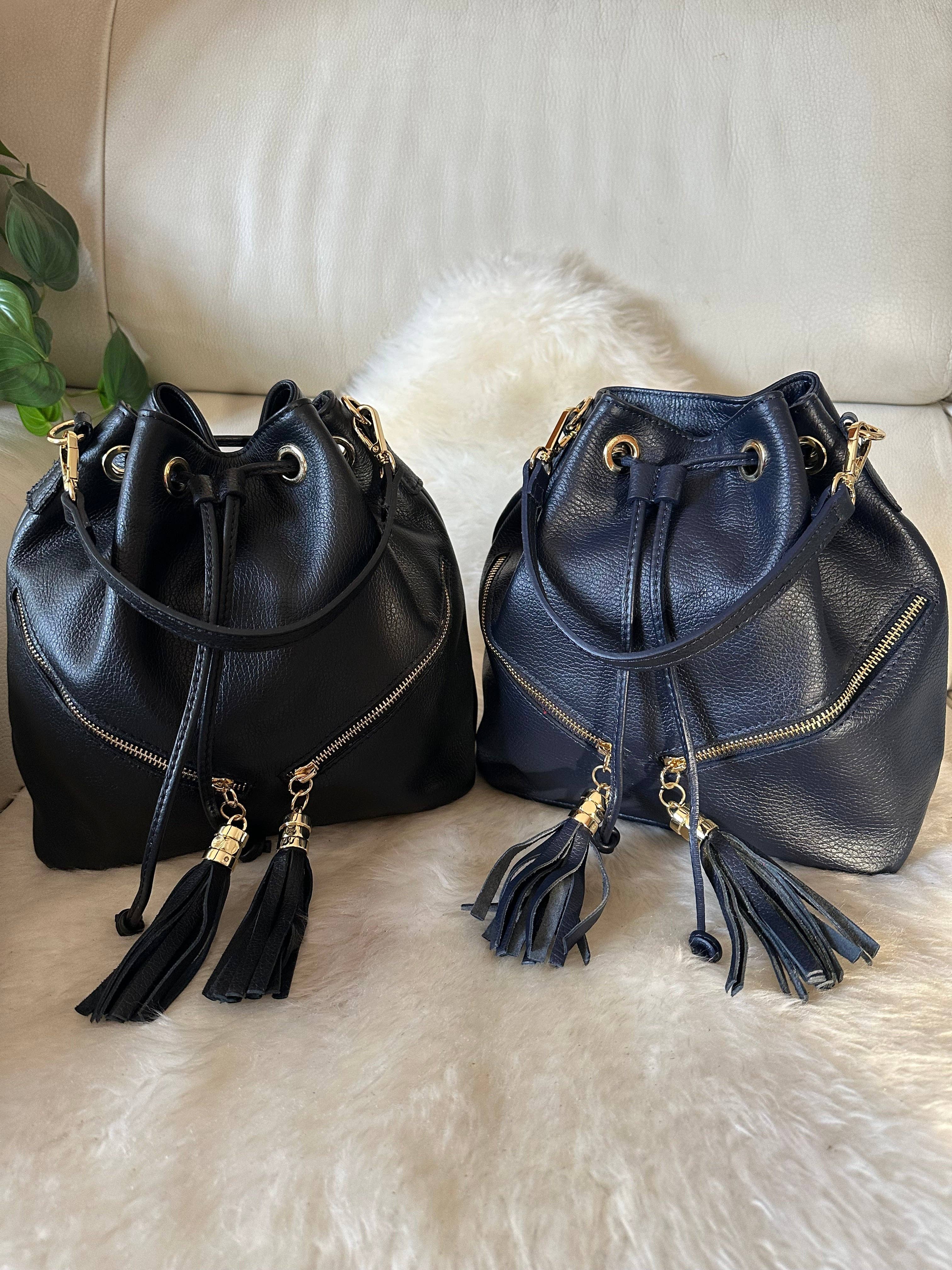 Zhade – Bolsa de ombro – Mulher por atacado – LINA- balde em pele genuína17