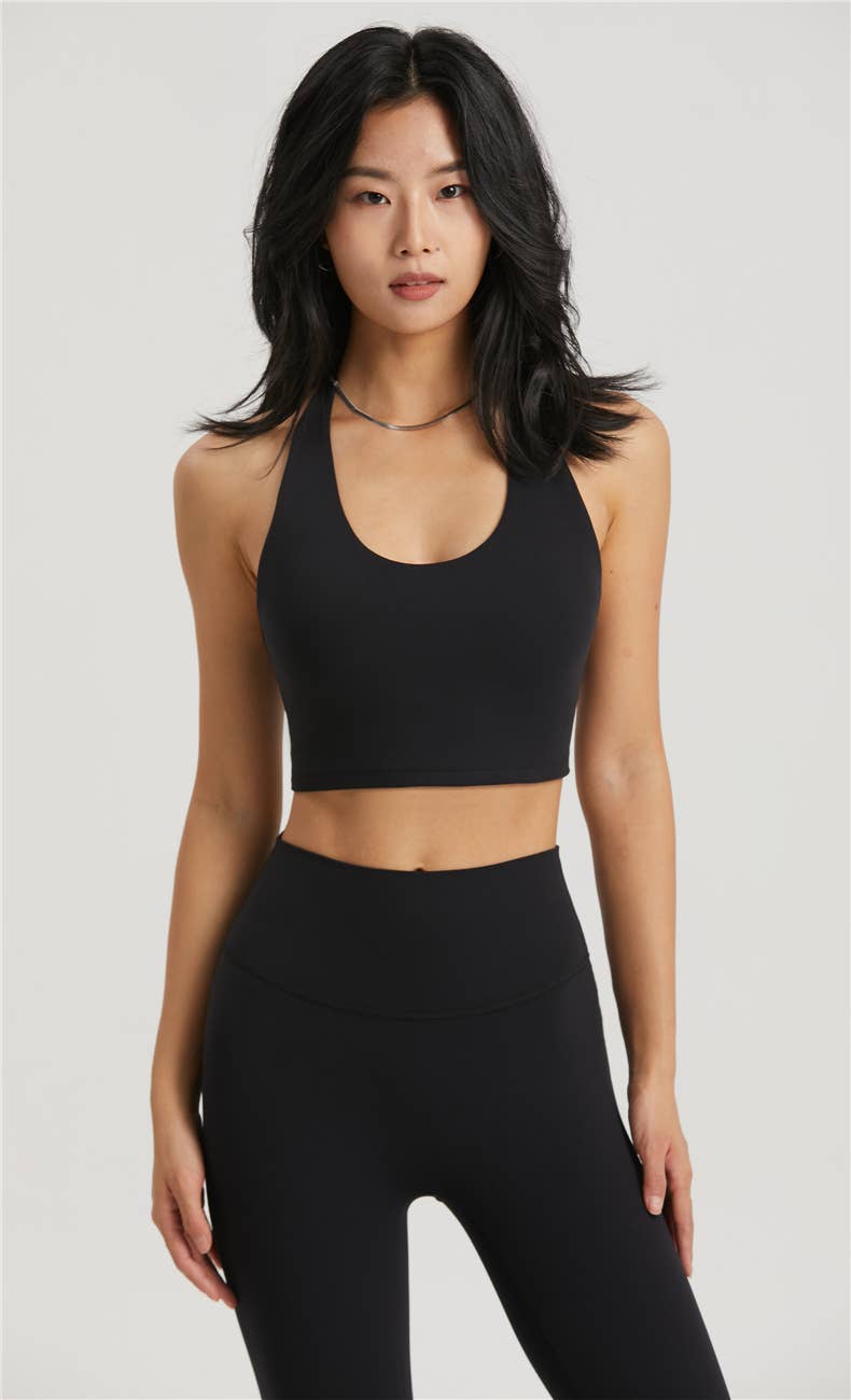 91thelabel – Großhandel Sport-BH – Damen – Daphne Lycra® Sculpt Bügel-BH mit Neckholder für Sport.16