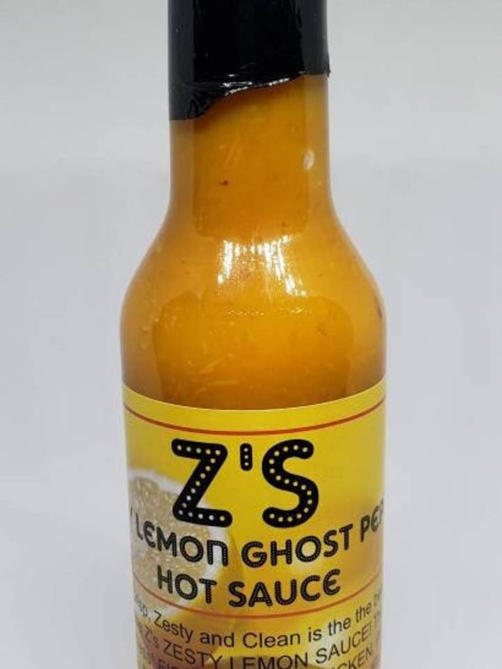 Lemon Ghost Pepper Hot Sauce for wholesale by Z's Hot Sauce