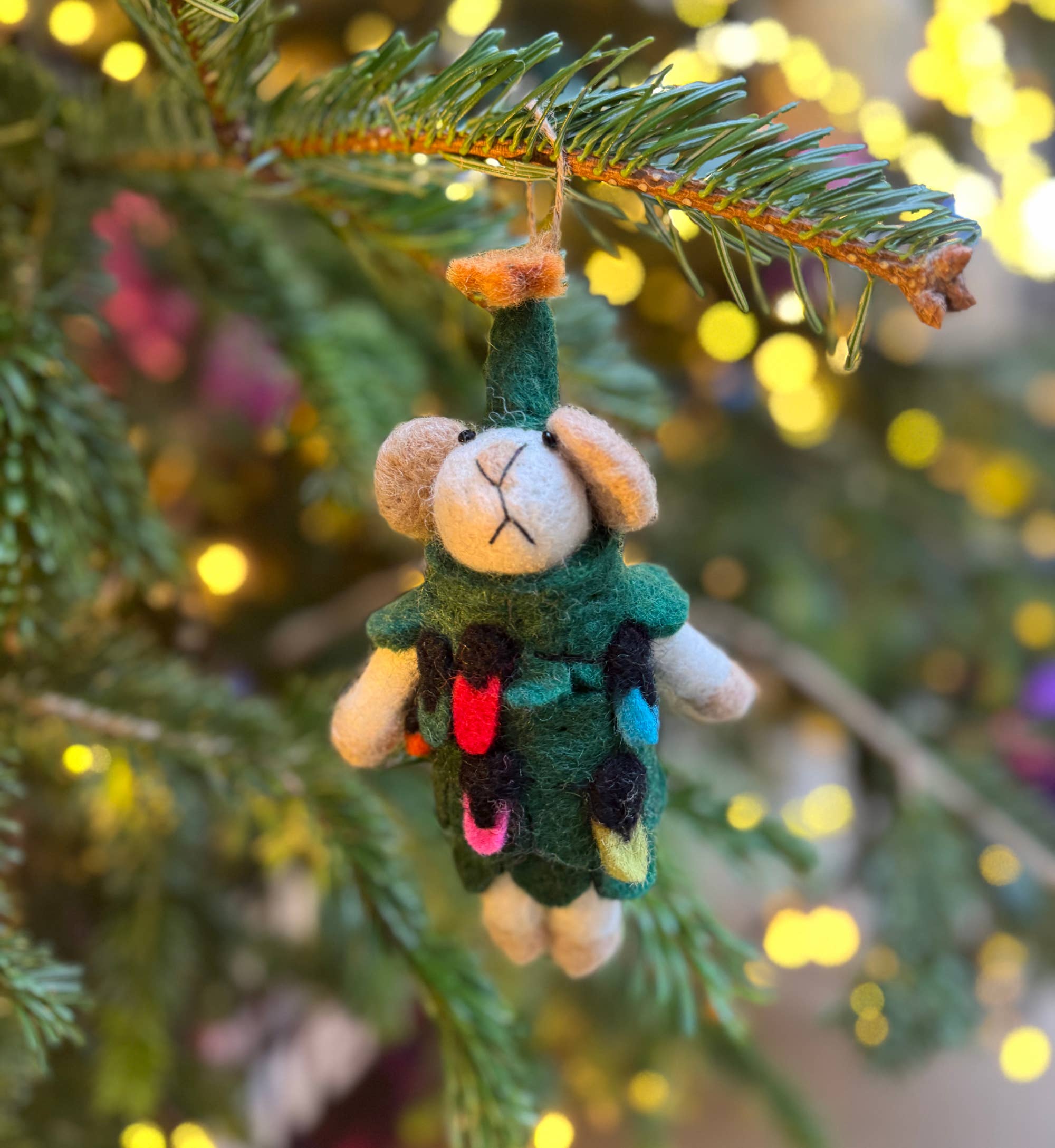Everest Pet Supply & Gifts – wholesale Ornament – Mouse Christmas Tree Ornament, 100% Wool, Handmade  1