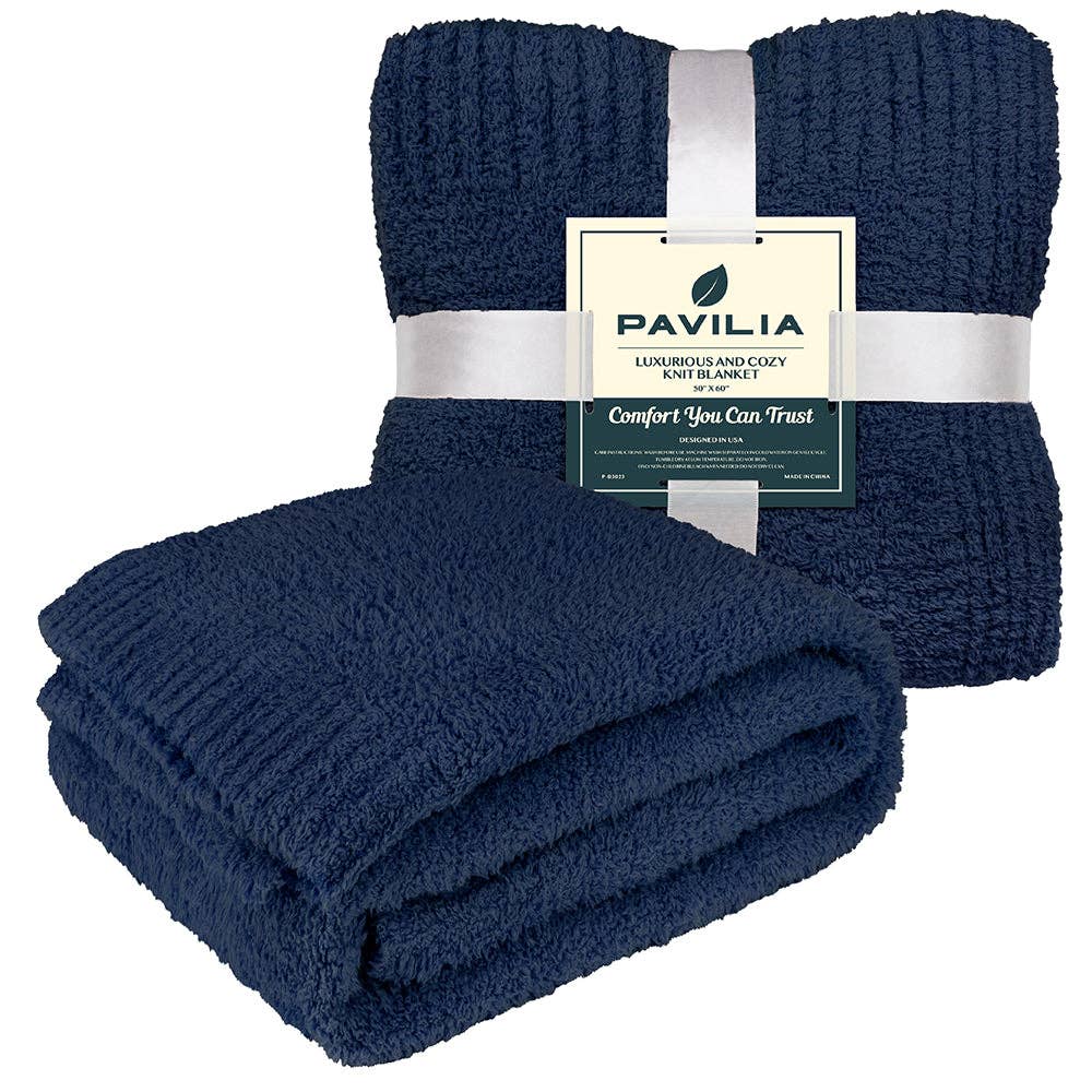 Pavilia – wholesale Throw blanket – Buttery Soft Fluffy Knit Blanket54