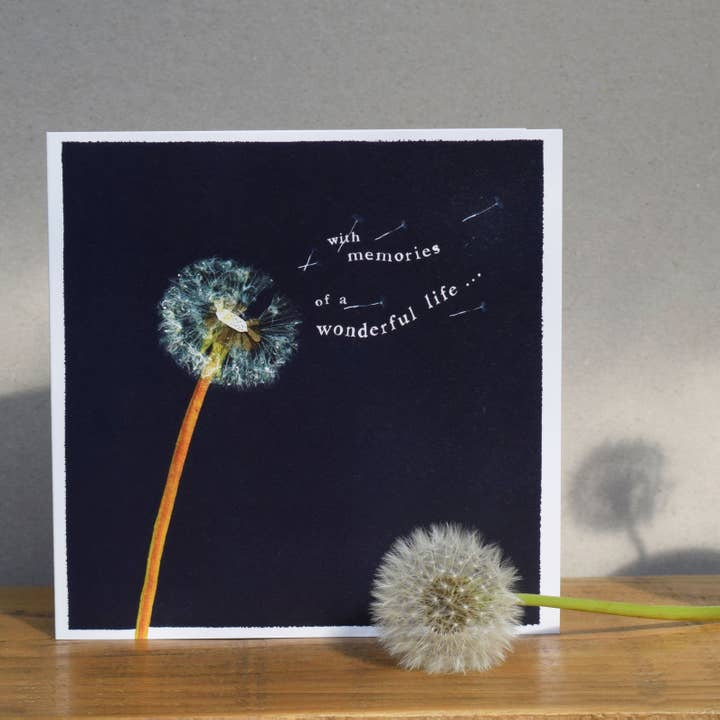 Windsock Press - Wholesale Sympathy Card - Memories of a Wonderful Life Card