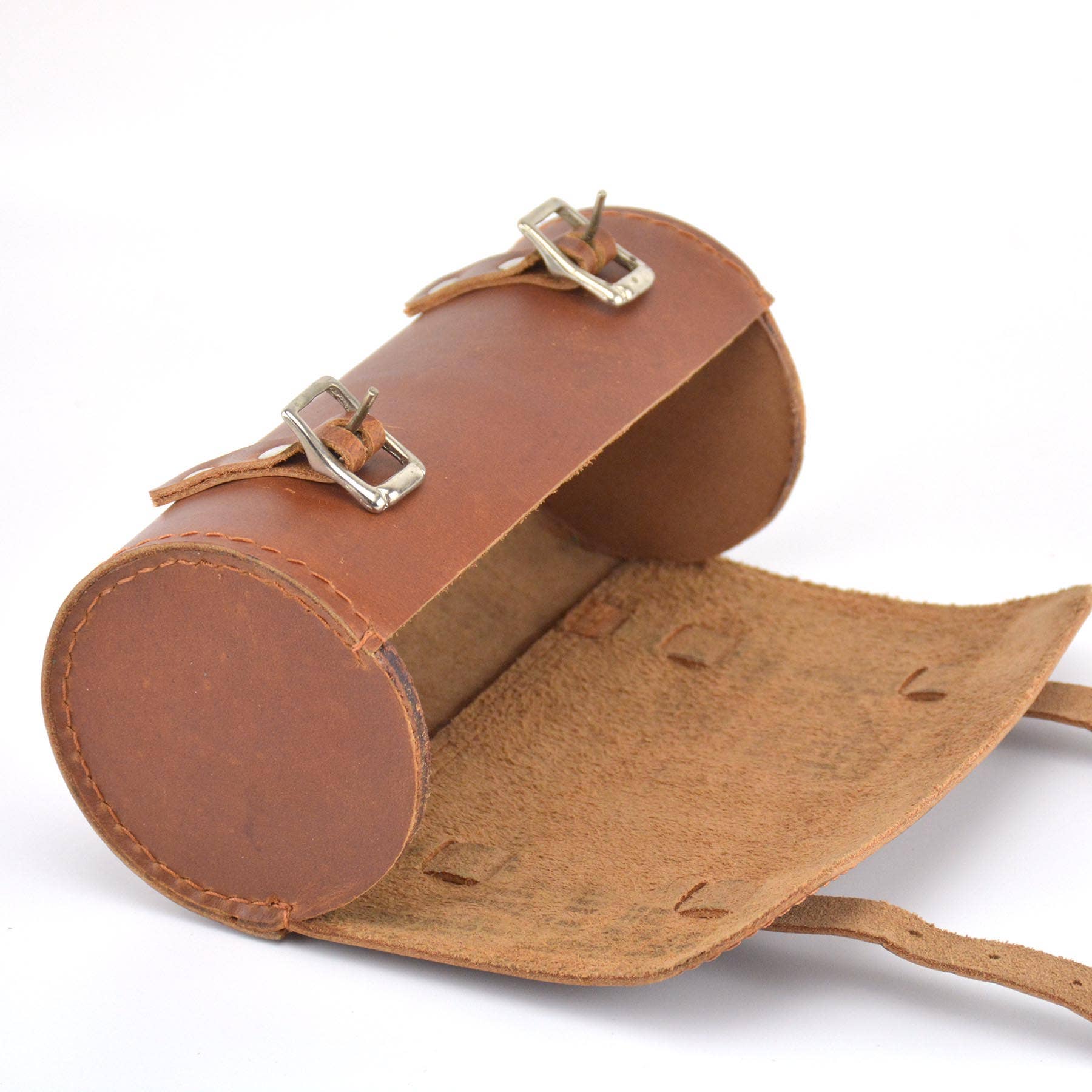 Exclusive Art Inc - Wholesale Kitchen Storage/Organizer - Leather Bike Saddle Bag, Handlebar – Round Utility Tool Bag6