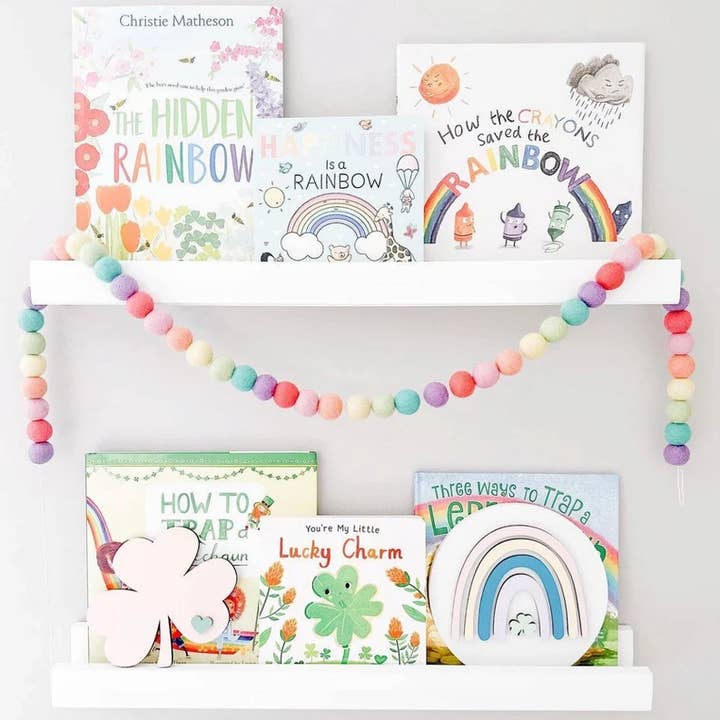 Grinalda de Bolas de Feltro Lucky Charms - 50 Bolas de Feltro por atacado de Glitter Party Co