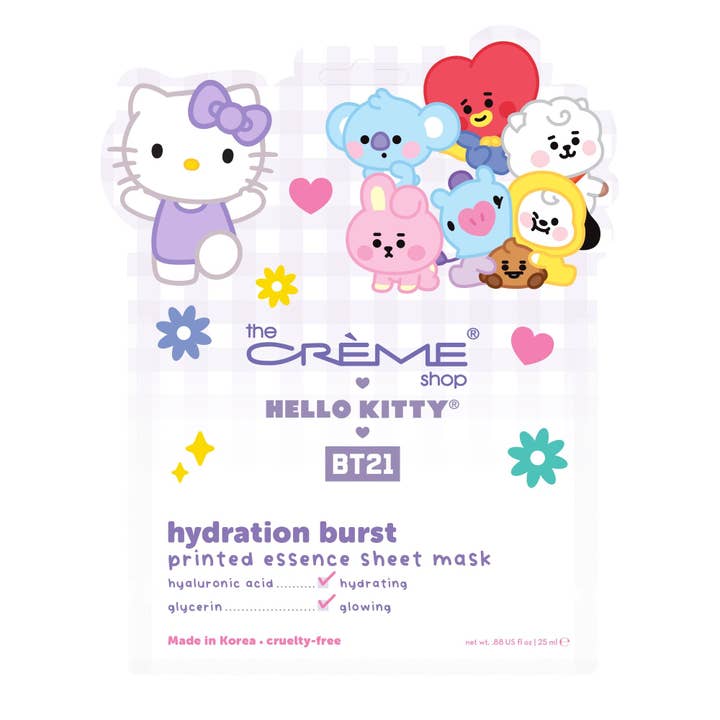 GenFresh - Wholesale Skincare Face Mask - Hello Kitty & BT21 Hydration Burst Printed Essence