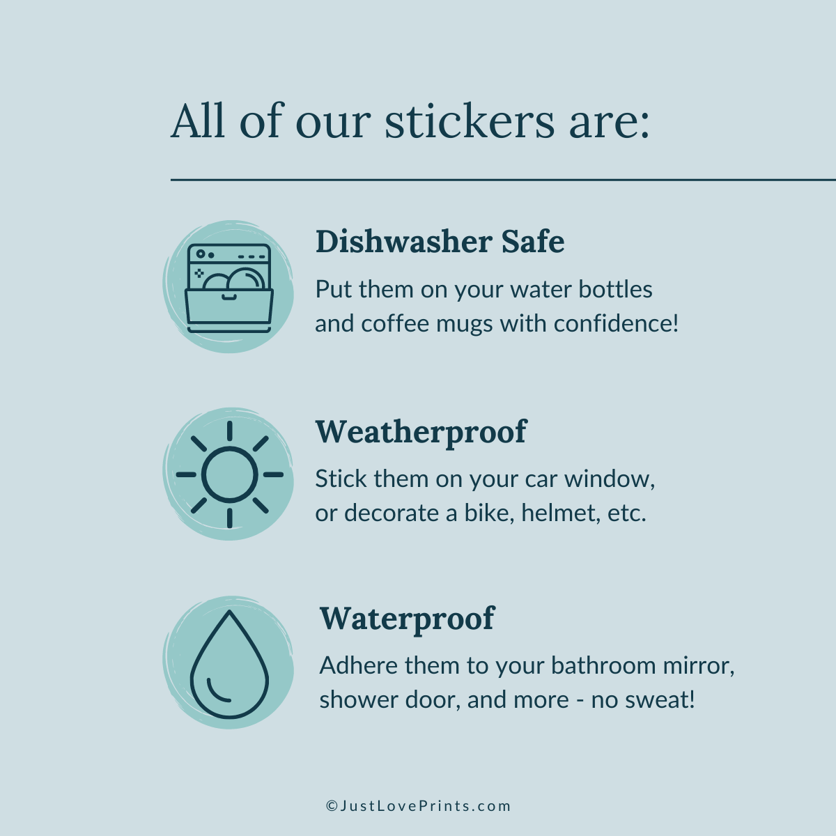 Just Love Prints - Catholic Stickers & Gifts - Wholesale Sticker - St. Benedict Medal Vinyl Sticker2