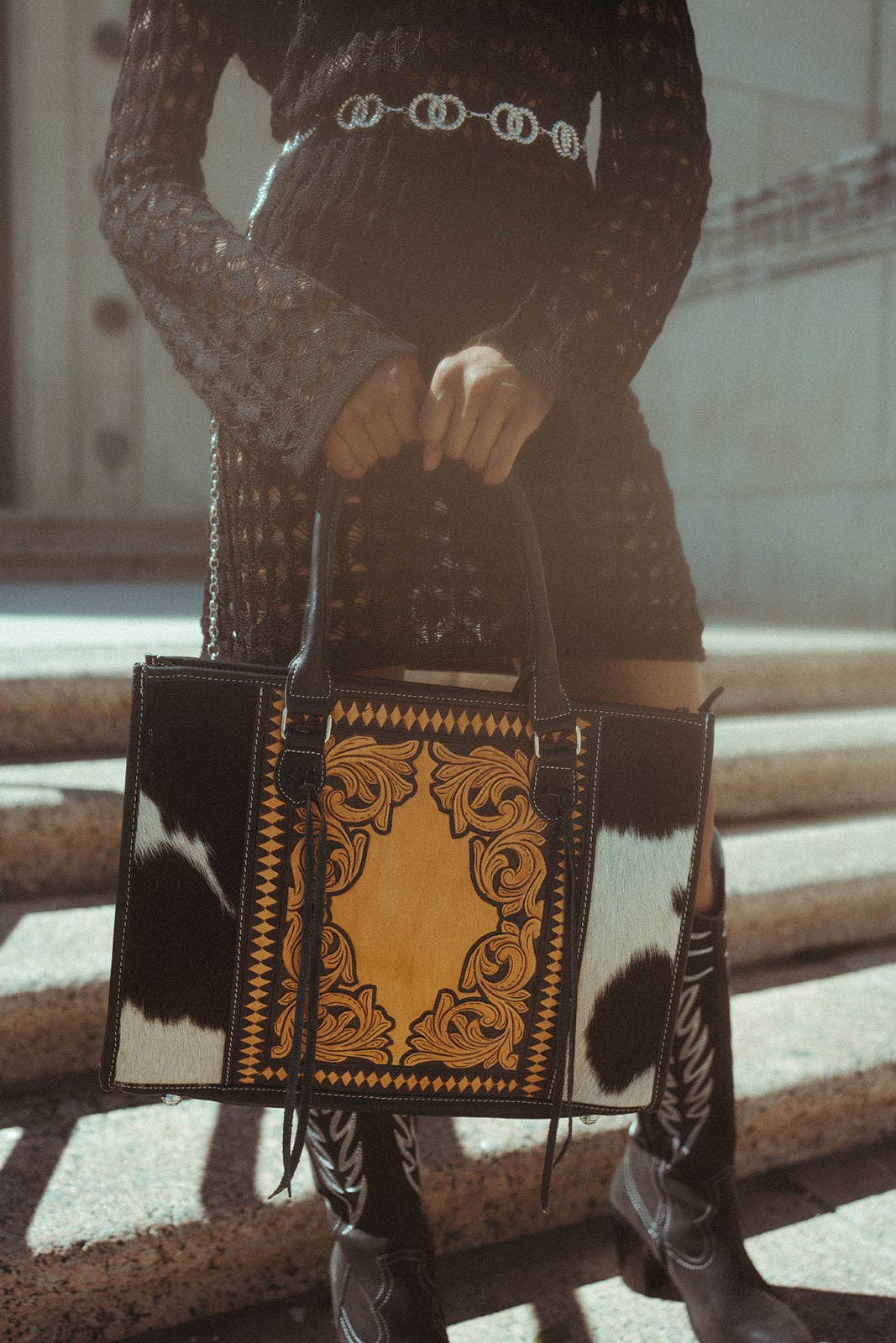 Haute Southern Hyde – Großhandel Tragetasche – Damen – The Jameson Cowhide Tote a Haute Southern Hyde von Beth Marie Exclusive4