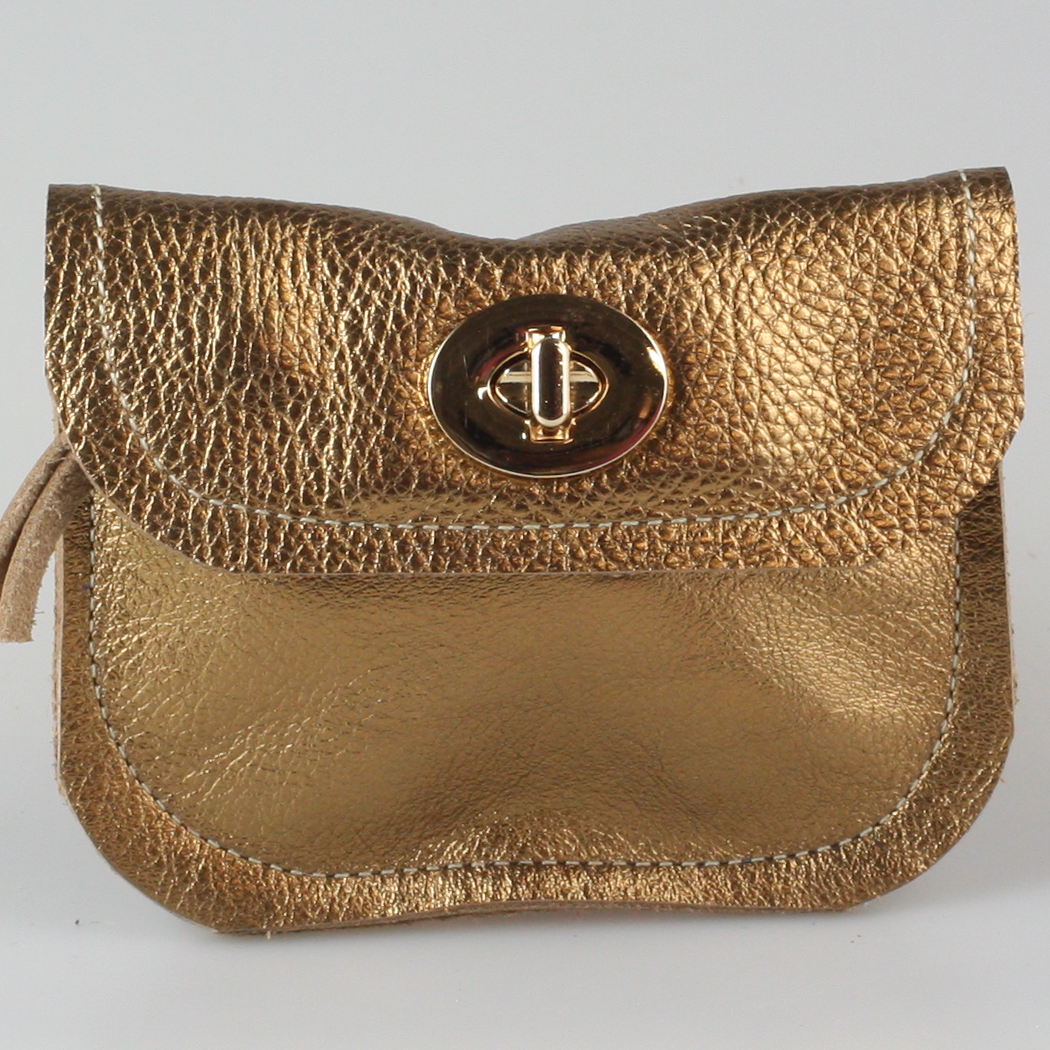 Zina Kao Exclusives - Wholesale Wallet - Women's - The Turnlock Metallic Leather Wallets: 3 sizes!17