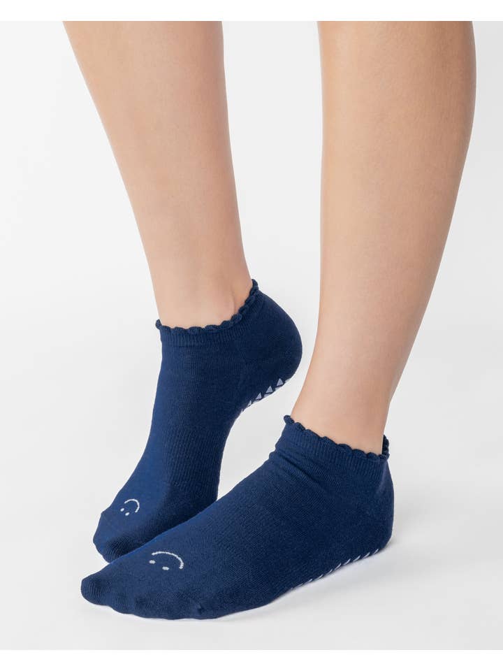 Pointe Studio - Vente Chaussettes – femme - Chaussettes Antidérapantes Complètes pour Femmes – Mélange de Coton Antidérapant pour Pilates & Barre2