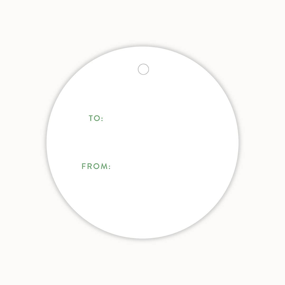 Linden Paper Co. - Wholesale Gift Tag - Christmas Wreath Gift Tags | Set of 81