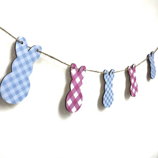 Houten paashaasslinger voor wholesale door Party Kat Designs