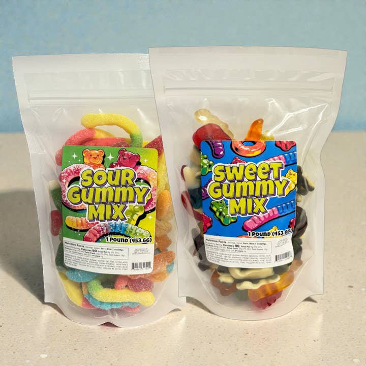 Mélange de bonbons gélifiés 1 livre - Sucré ou aigre pour la vente par Candy Supply Co