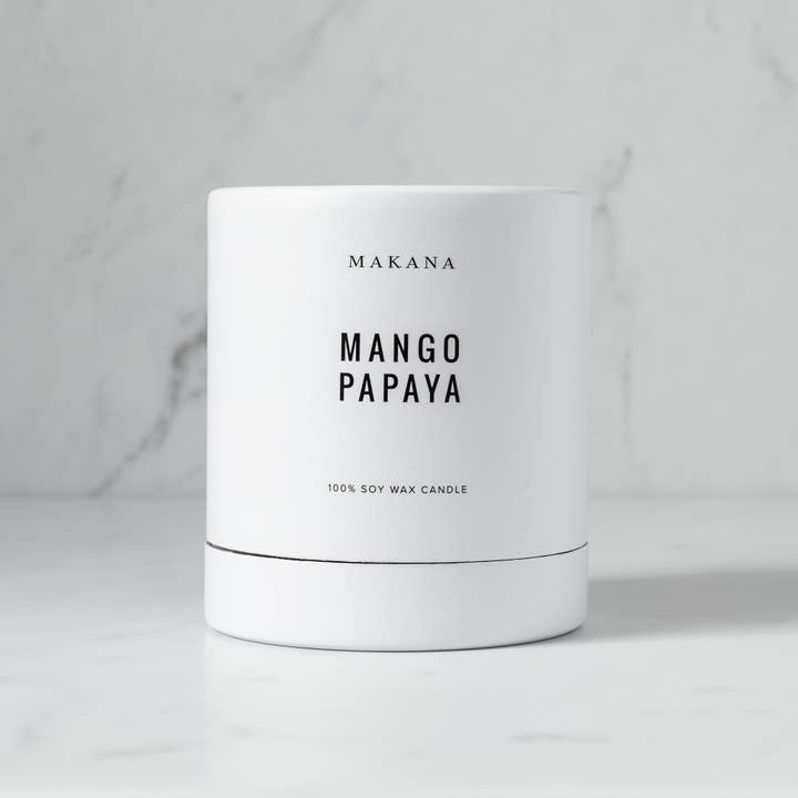 Mango Papaya - Classic Candle 12 oz (NEW SIZE) for wholesale by Makana