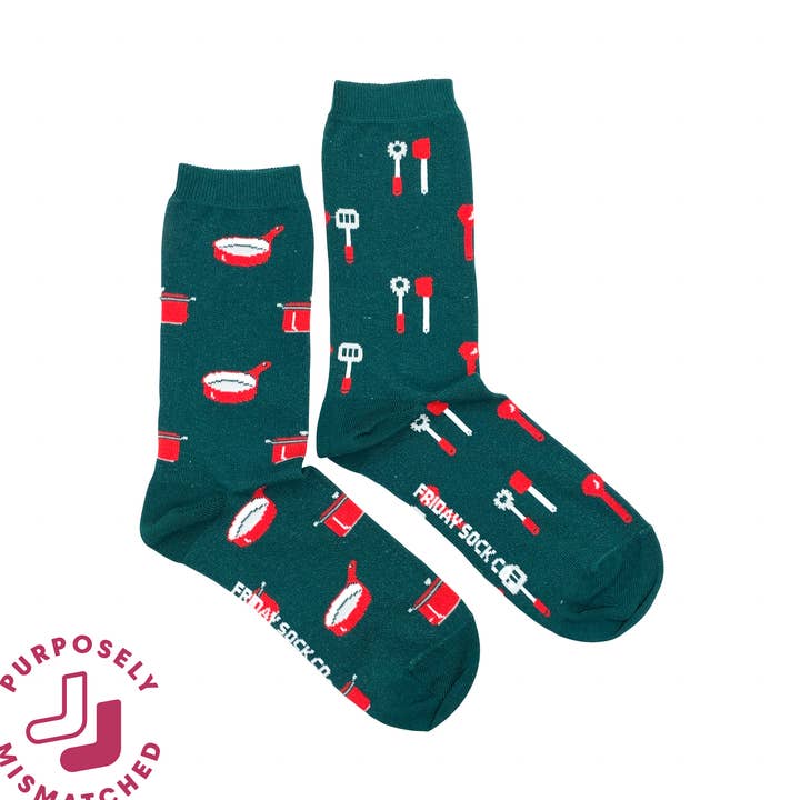 Women's Spatula & Pot Socks for wholesale by Friday Sock Co.