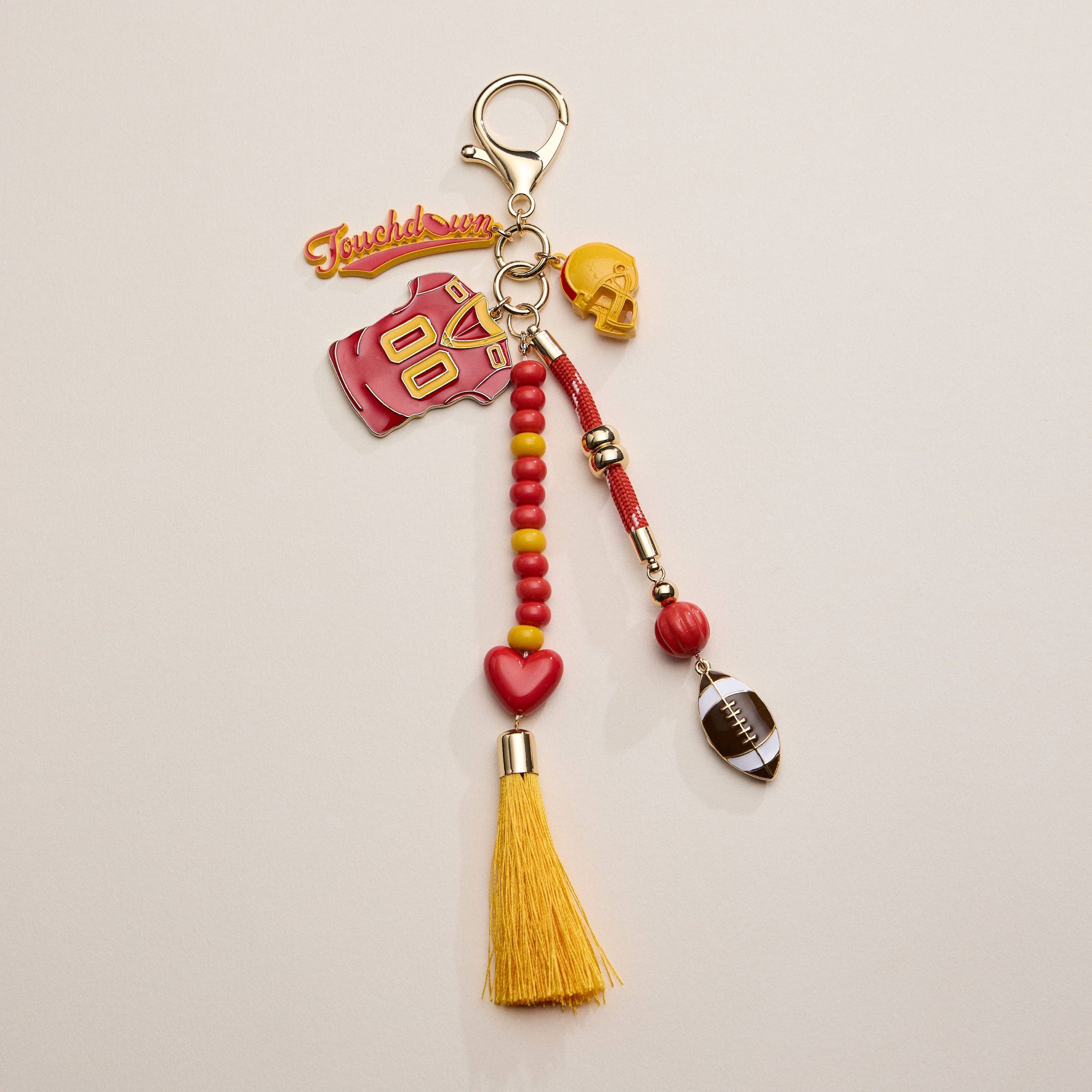 Lilla Haven - Wholesale Keychain - Women's - Gameday Football Keychain – Football Jersey, Helmet, Touchdown Charm & Tassel Bag Accessory39