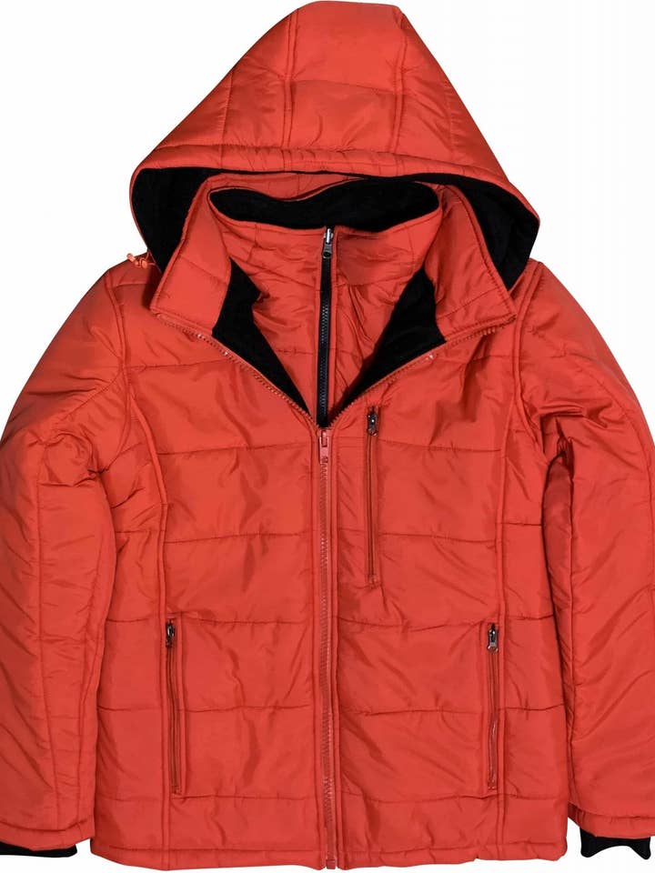 Giacca isolante da uomo con imbottitura pesante in pile Negative Deg per la vendita all'ingrosso da parte di Royal Threads