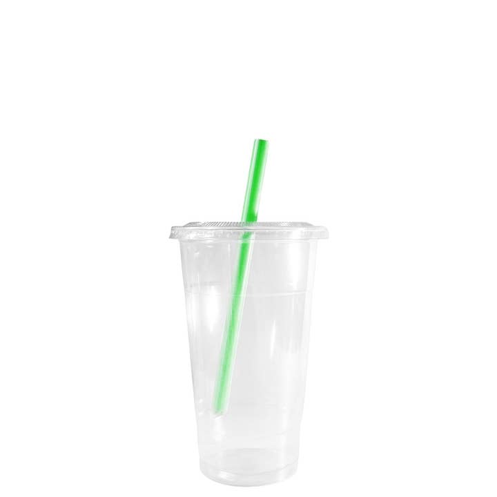 Vasos desechables de plástico transparente para batidos de 9 oz con transparente para venta al por mayor de EcoQuality