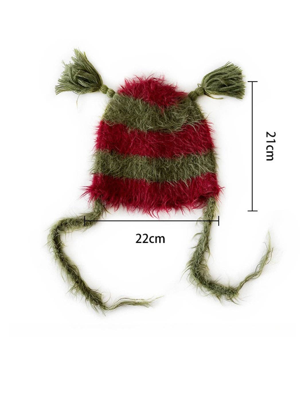 Funkyrel® Atzbranding Limited - Vendita all'ingrosso Berretto - Donna - Haila - Carino Berretto a Maglia a Righe con Treccine11