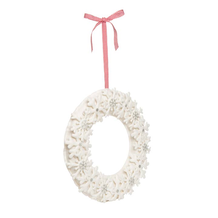 Transpac - Wholesale Wreath - CLOSEOUT Christmas Felt Layered Snowflake Wreath