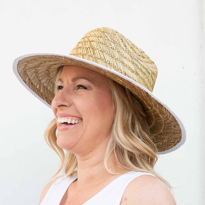 The Royal Standard – wholesale Hattaccessoar - Dam – Havana Solhatt Tan/Vit En Storlek