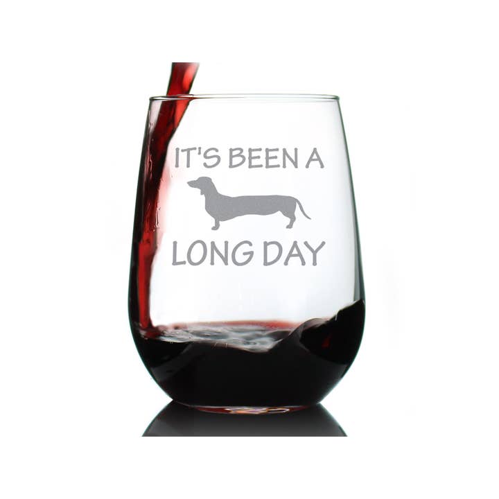 bevvee - Wholesale Wine Glass - Long Day Stemless Wine Glass - Dachshund Gifts and Decor6