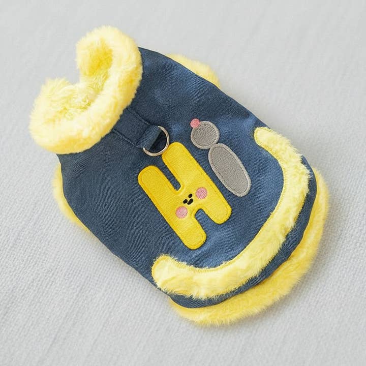 Chaleco vaquero con cara sonriente para perros pequeños para venta al por mayor de kapeit